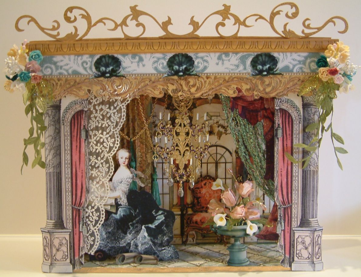 Artfully Musing: Marie Antoinette Diorama – Designed For Alpha Stamps